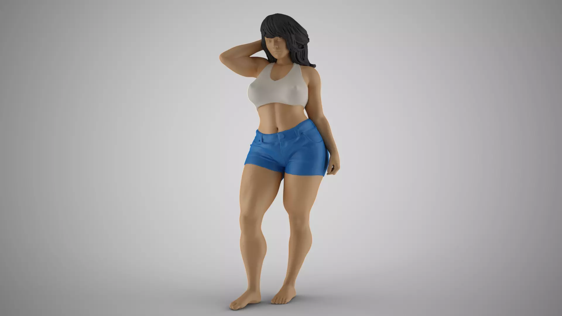 Cheeky Girl 3D print model_0