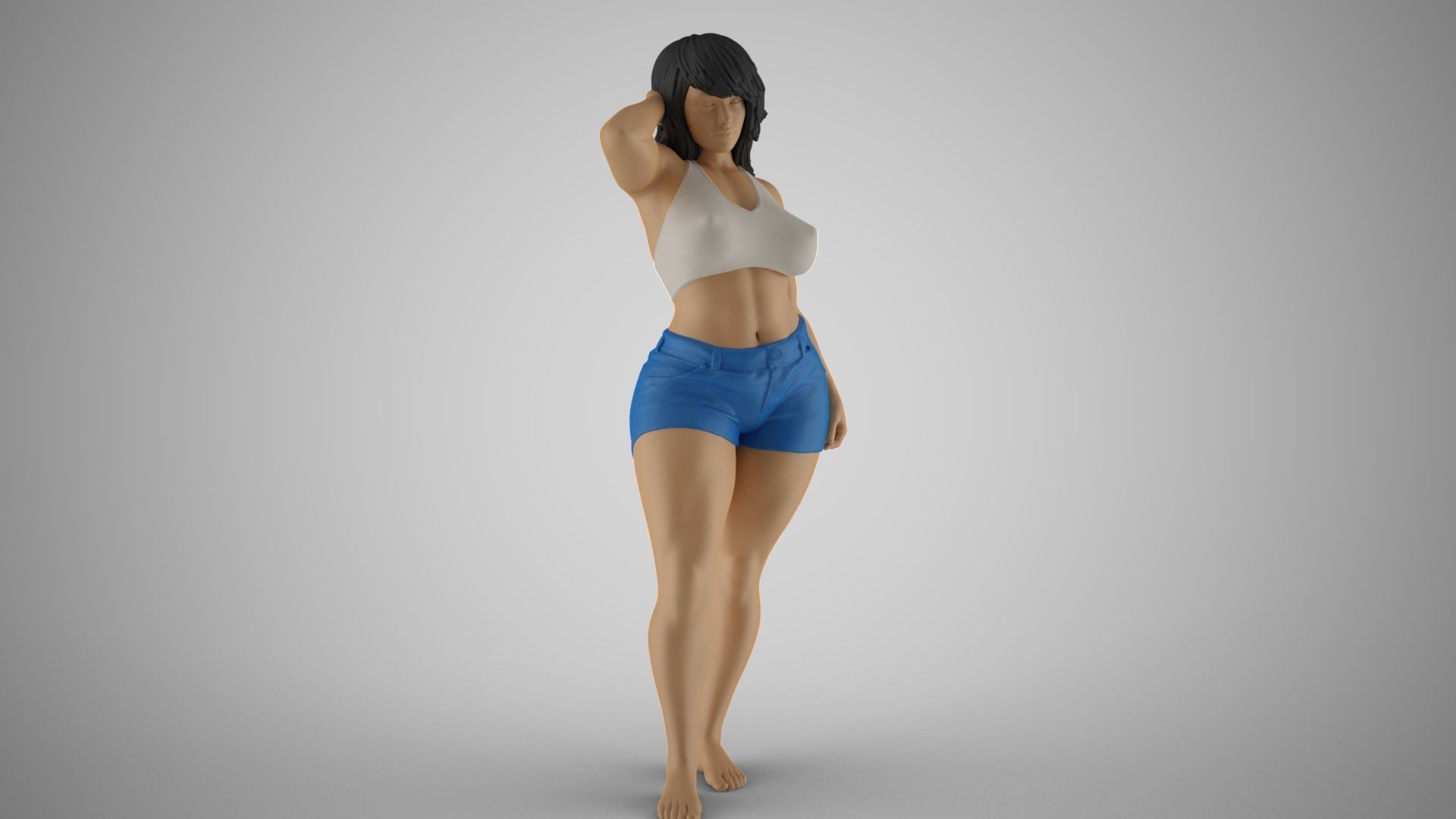 Cheeky Girl 3D print model_4