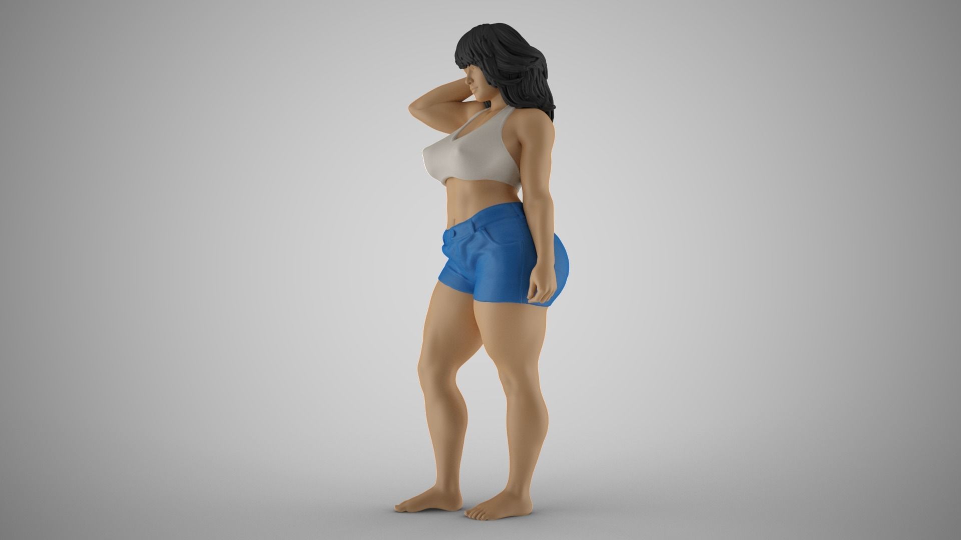 Cheeky Girl 3D print model_10