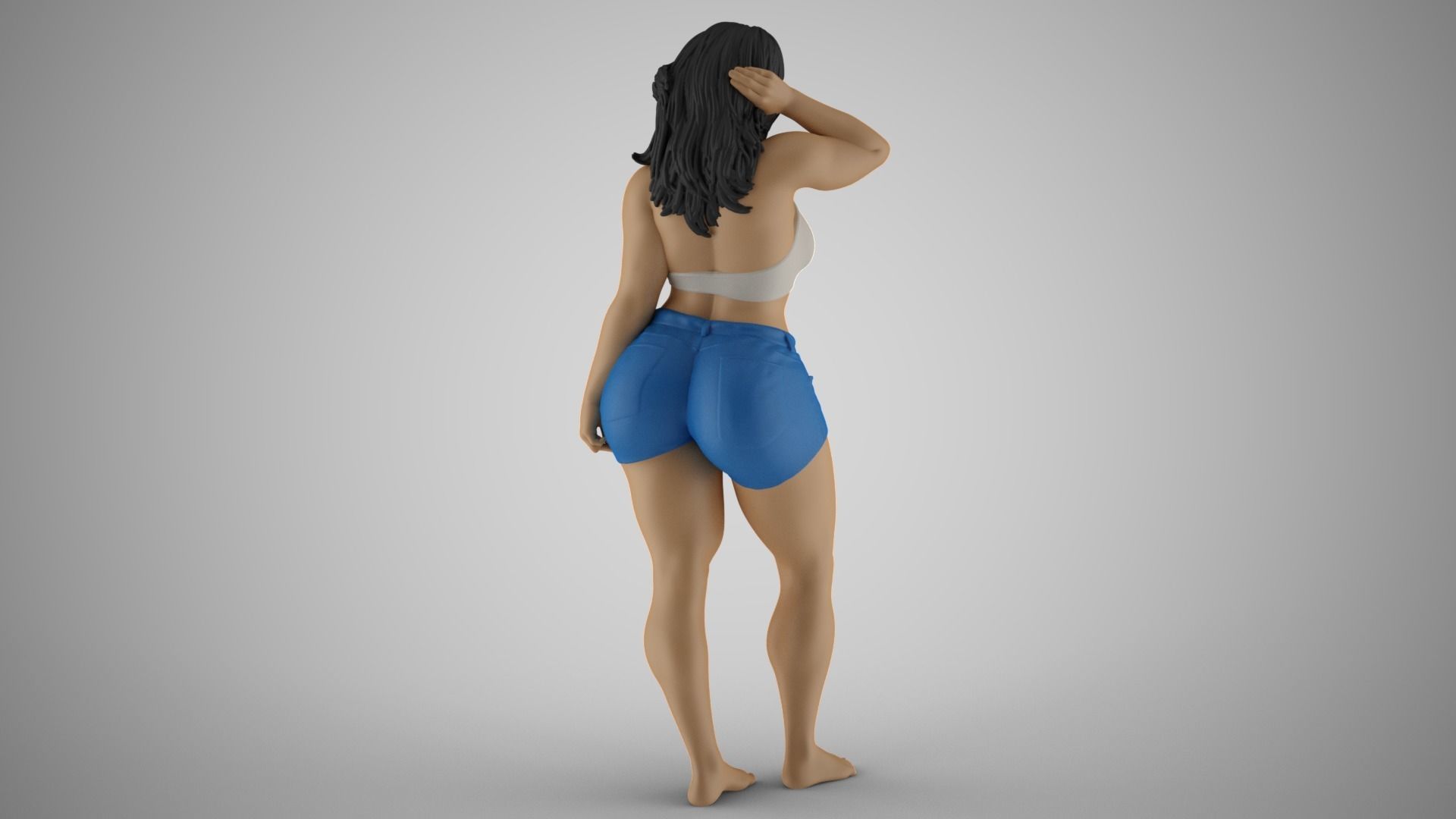 Cheeky Girl 3D print model_7