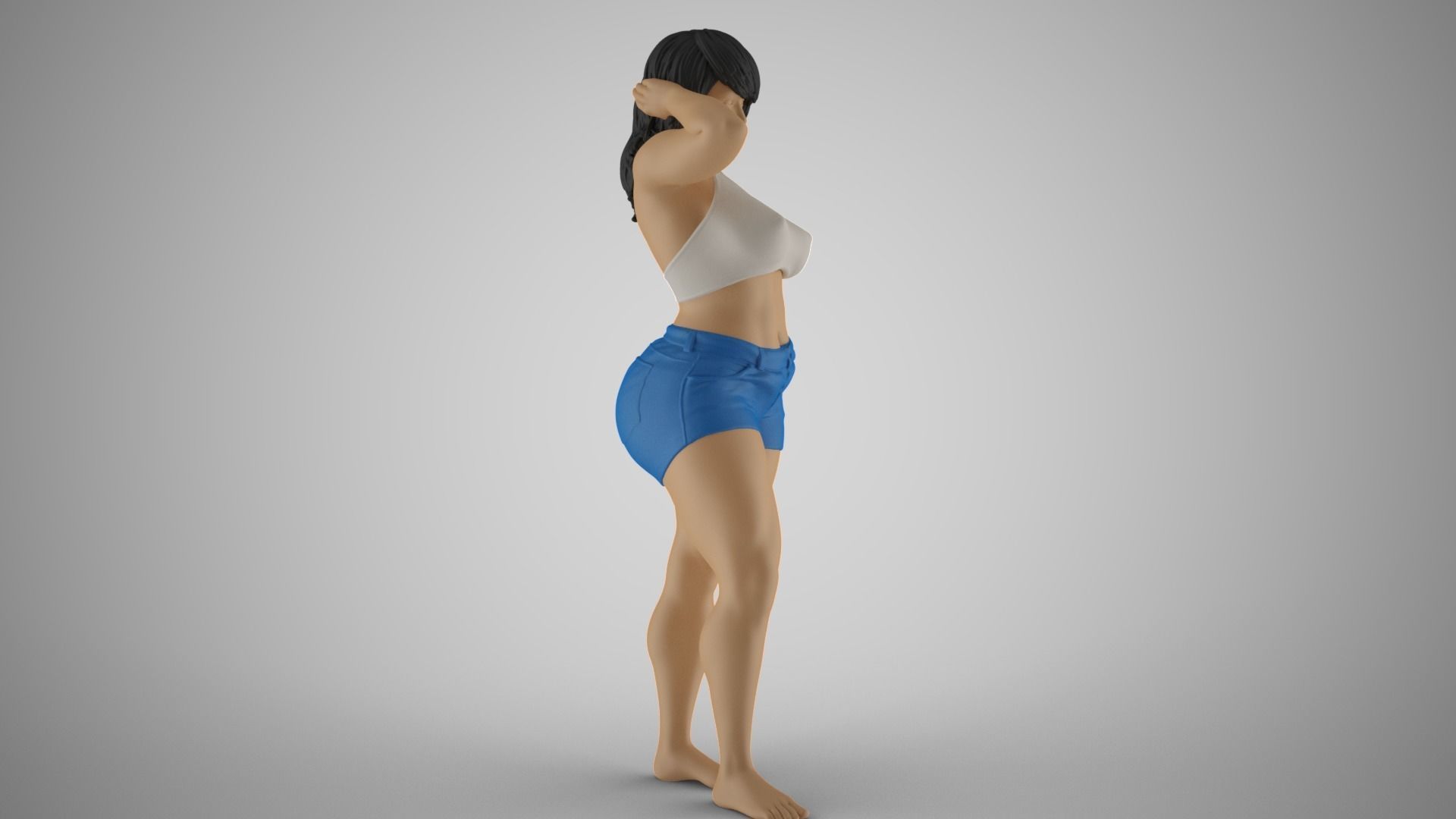 Cheeky Girl 3D print model_5