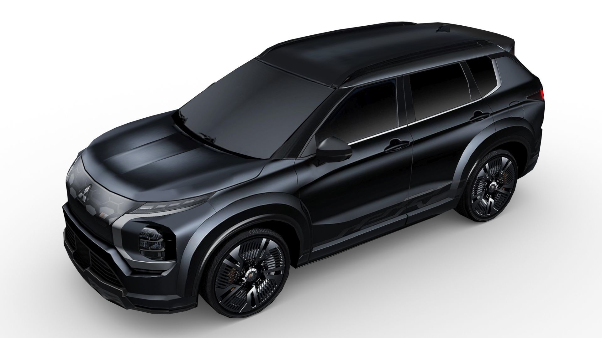 Mitsubishi Outlander Vision Ralliart 2022 Low-poly 3D model_4