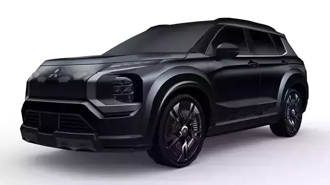 Mitsubishi Outlander Vision Ralliart 2022 Low-poly 3D model