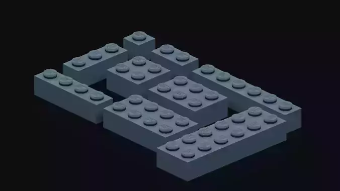 Lego Bricks Free 3D model