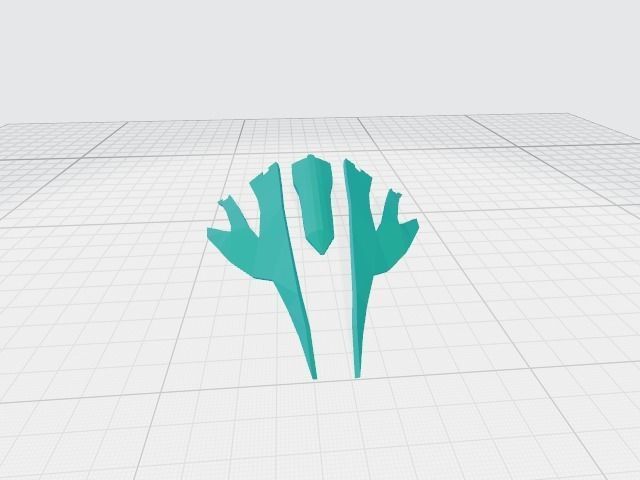 Final Fantasy - Lightning Returns - Night Lotus shield 3D print model_13