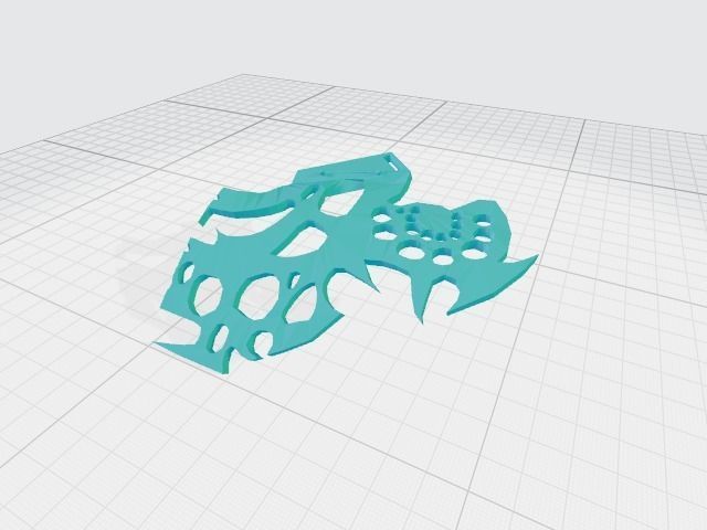 Final Fantasy - Lightning Returns - Night Lotus shield 3D print model_17