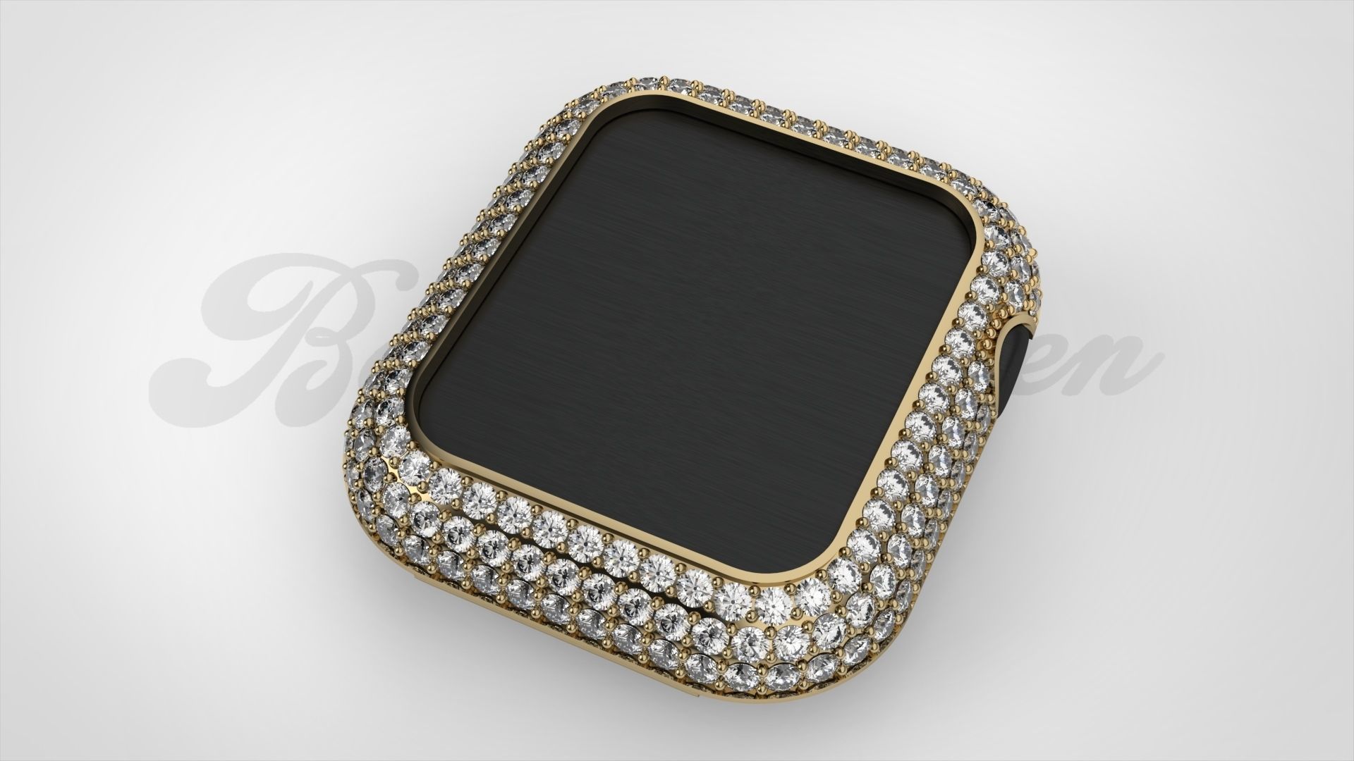 apple watch 44 mm series 6  diamond gold  3D print model_8