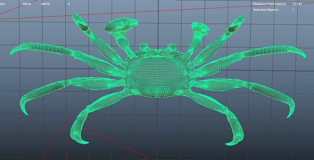 Crab   Ghost crab   Sand crab 3D model_8