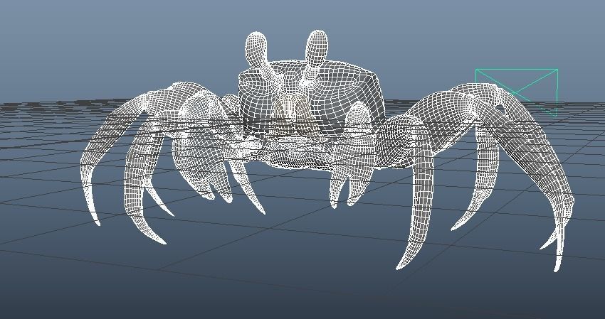 Crab   Ghost crab   Sand crab 3D model_7