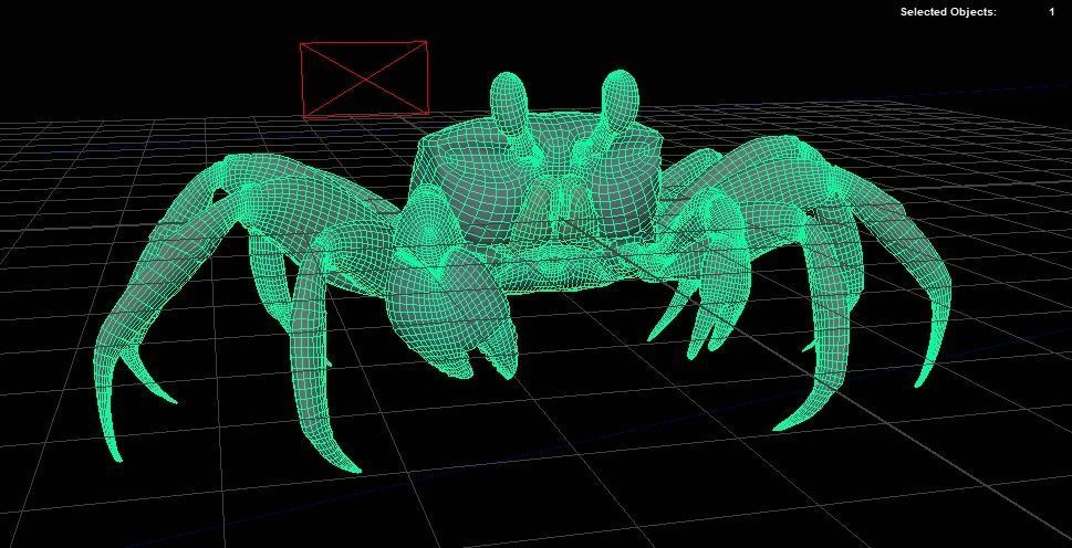 Crab   Ghost crab   Sand crab 3D model_9