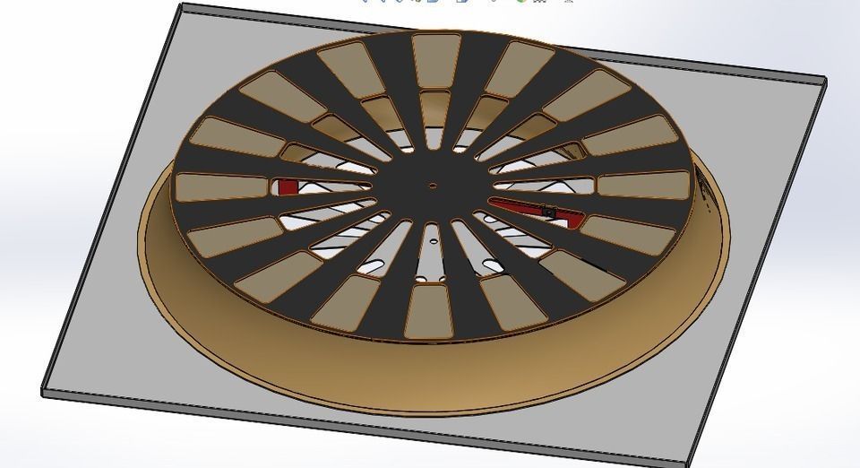 cooling and heating ceiling diffuser Free 3D model_3