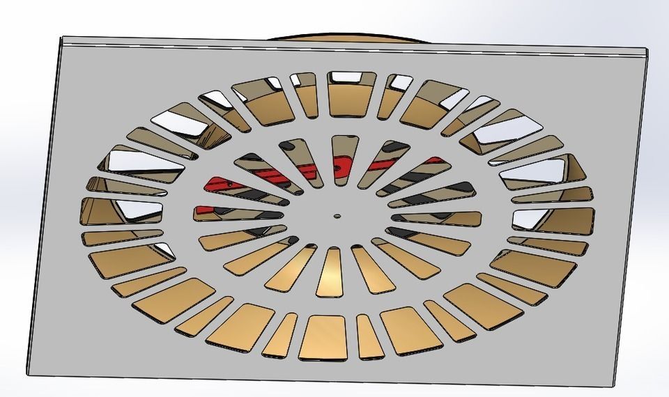 cooling and heating ceiling diffuser free 3D model | CGTrader