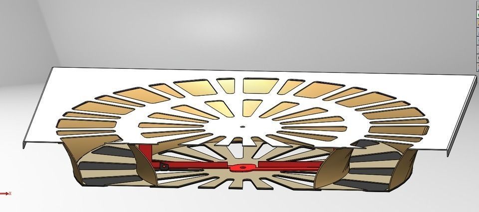 cooling and heating ceiling diffuser Free 3D model_1