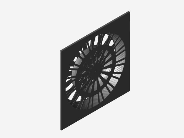 cooling and heating ceiling diffuser Free 3D model_6