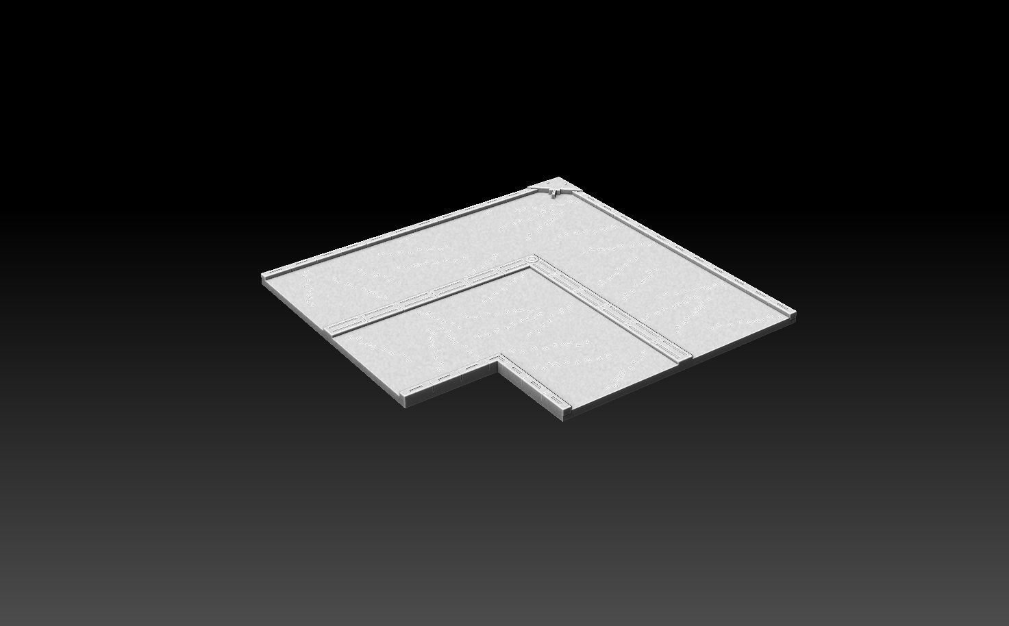 Modular Road Grid Low Roads Addon 3D print model_1
