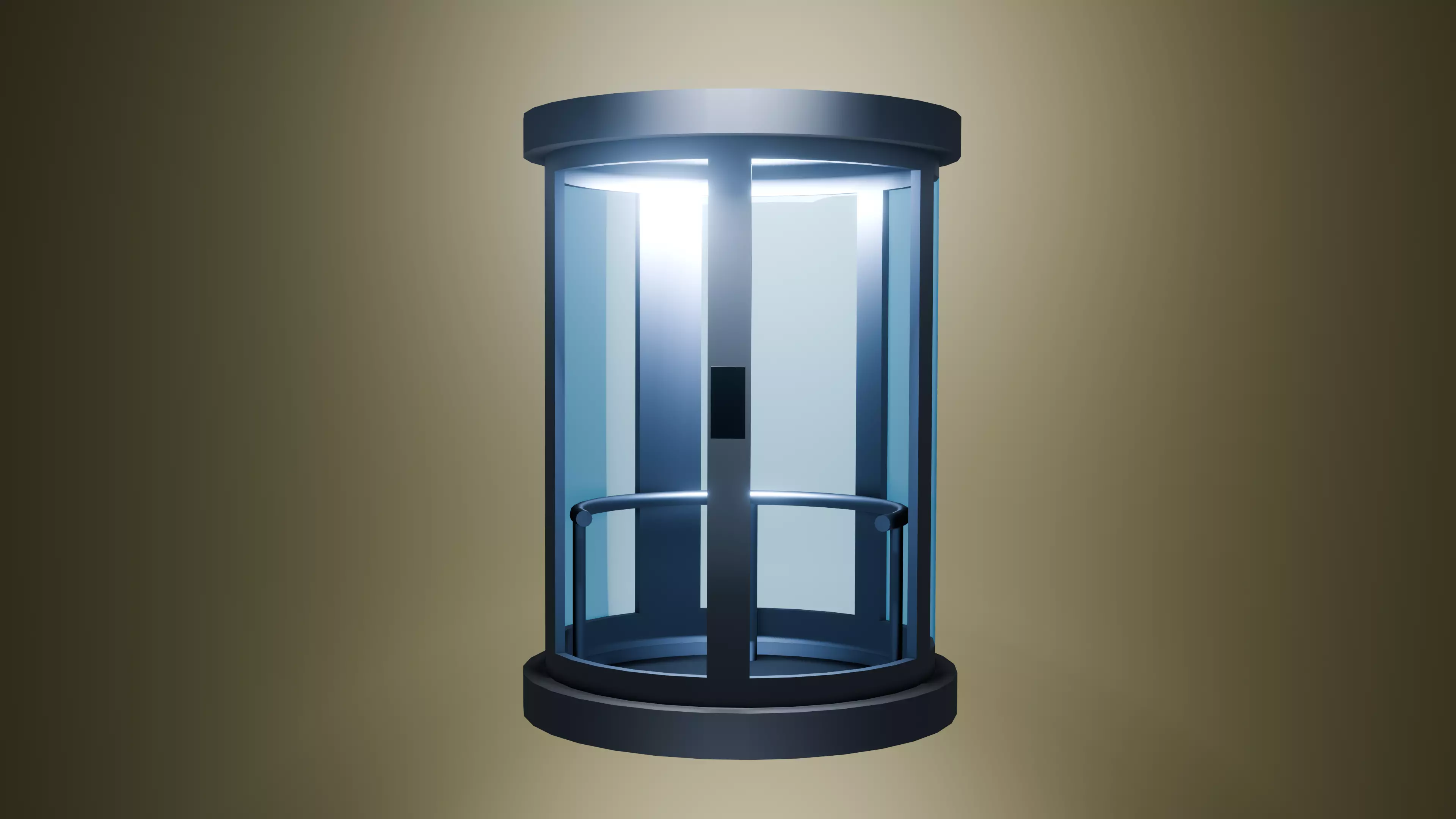 Cylindrical Elevator 3D Model 3D model