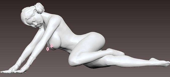 A LYING GIRL  3D print model