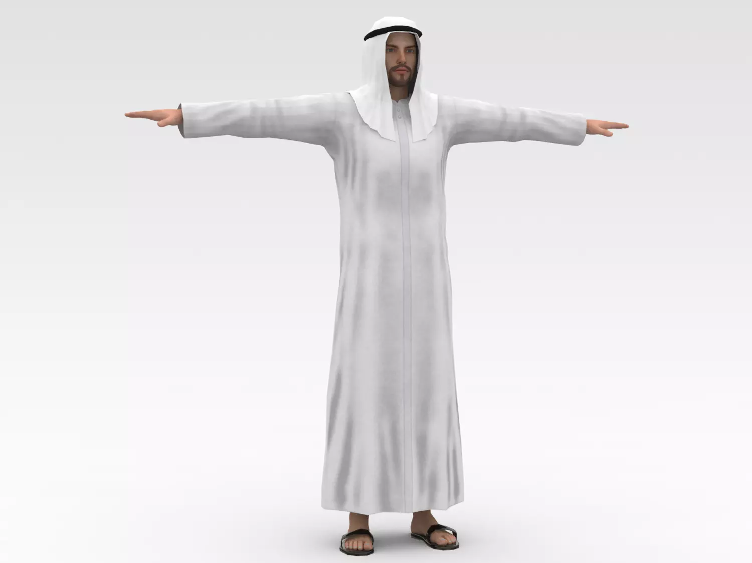 Arab Male 3D model_0