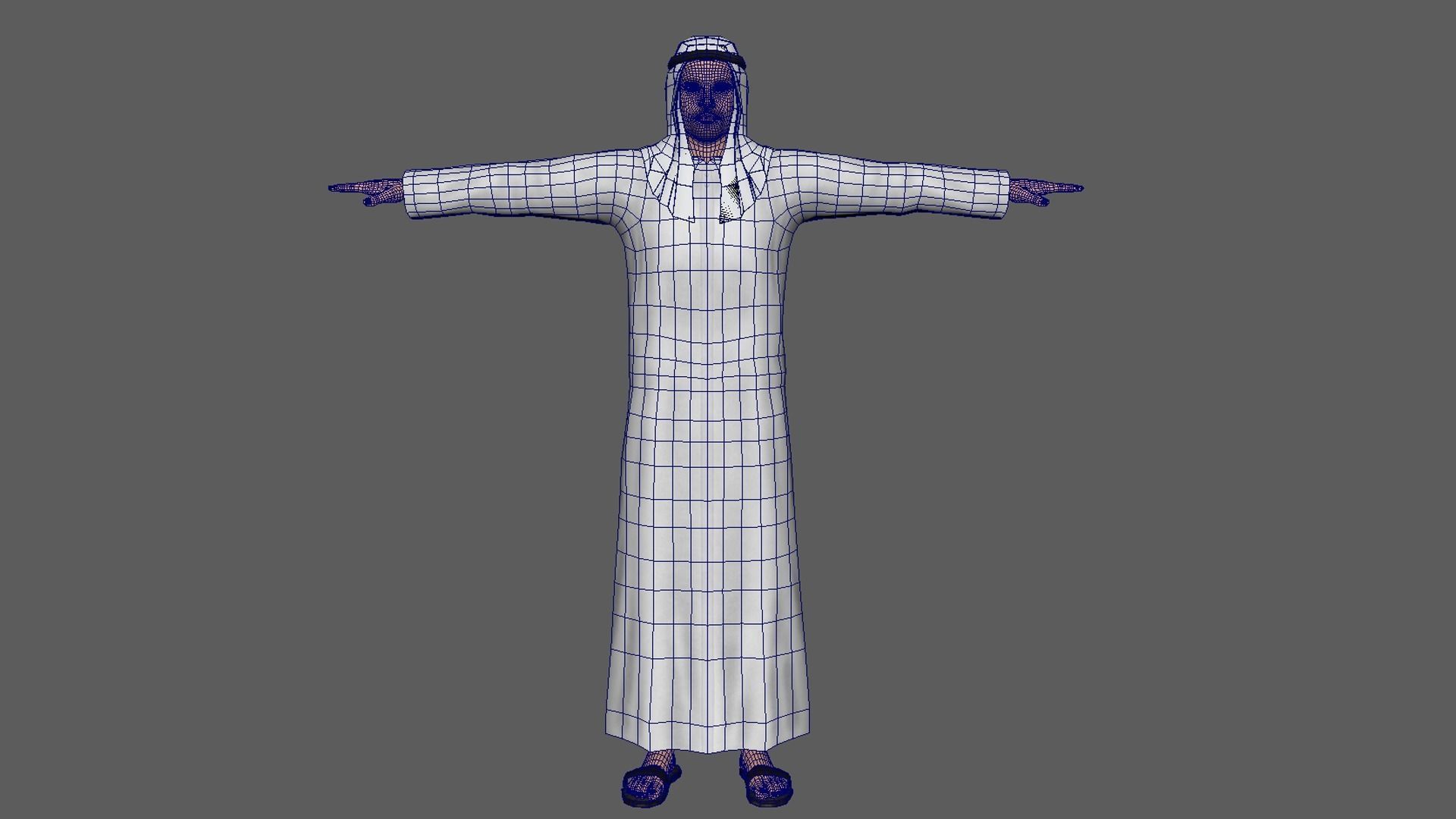 Arab Male 3D model_7