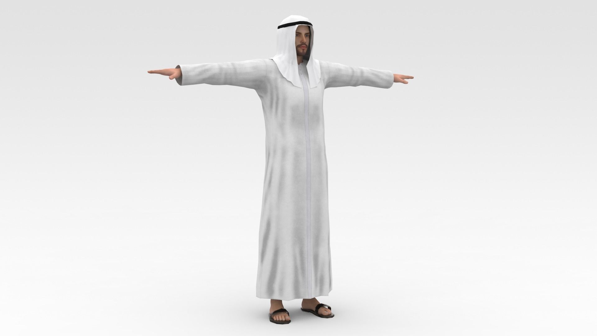 Arab Male 3D model_5