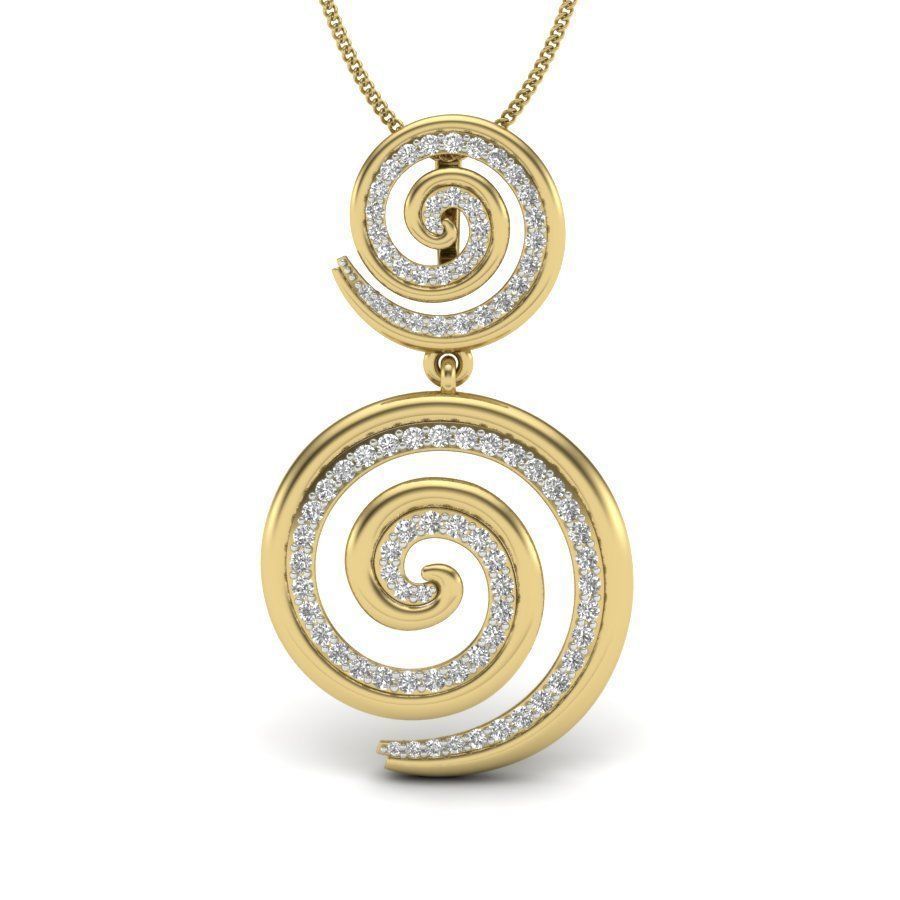 Diamond  Pendant 3D print model_13