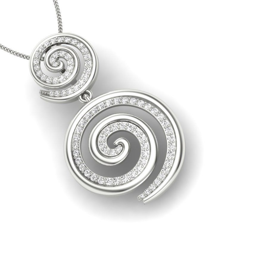 Diamond  Pendant 3D print model_10