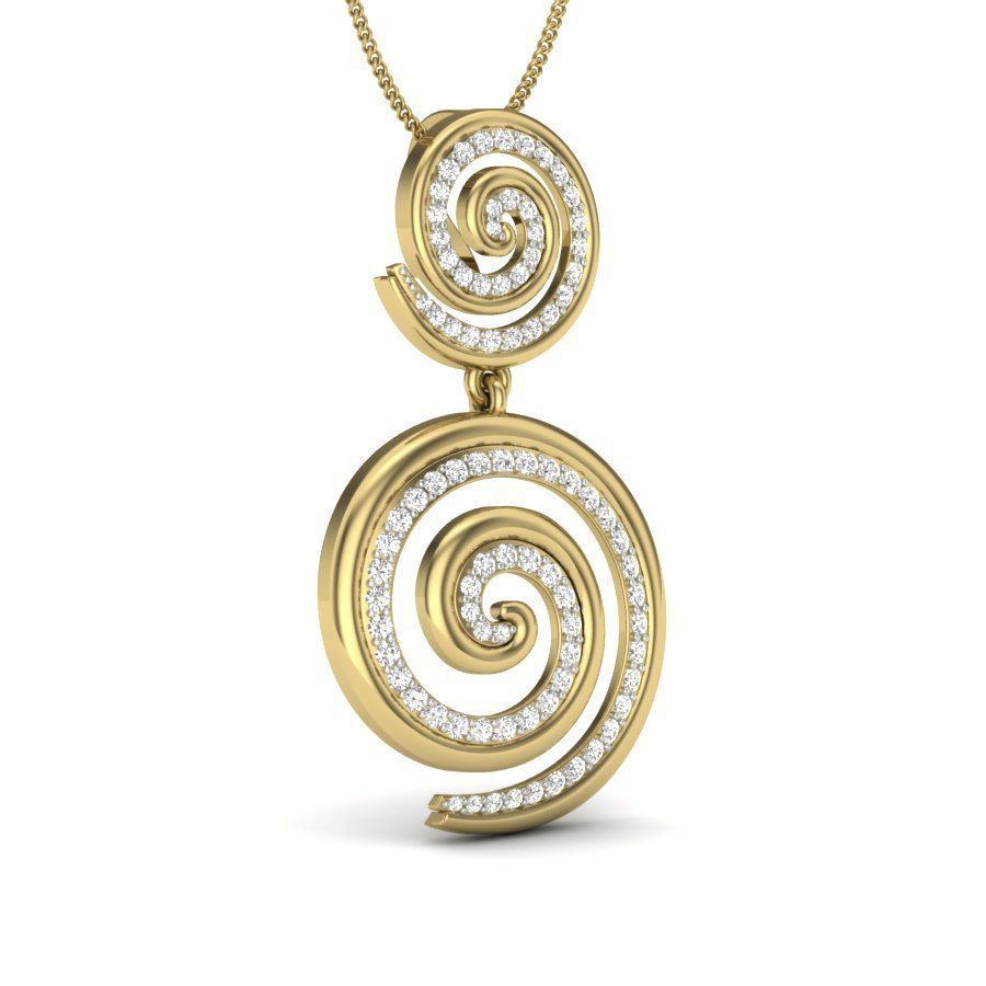 Diamond  Pendant 3D print model_14