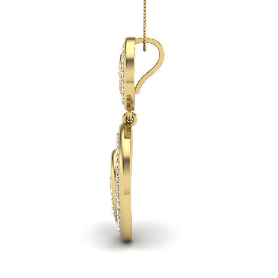 Diamond  Pendant 3D print model_15