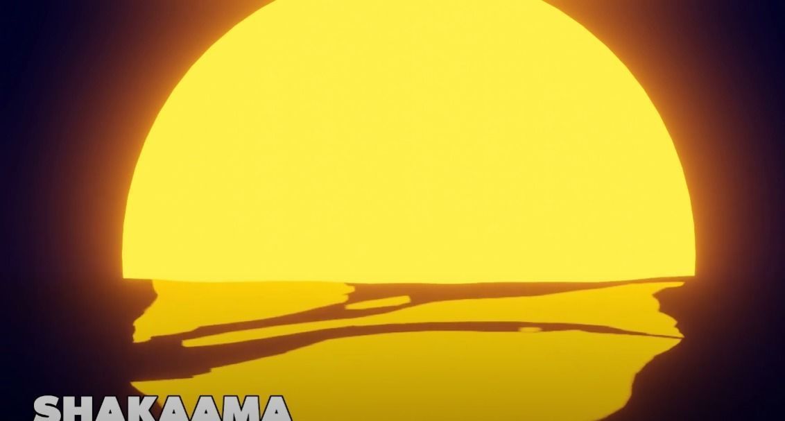 Retro 80s Style Sunset Animation Free 3D model_4