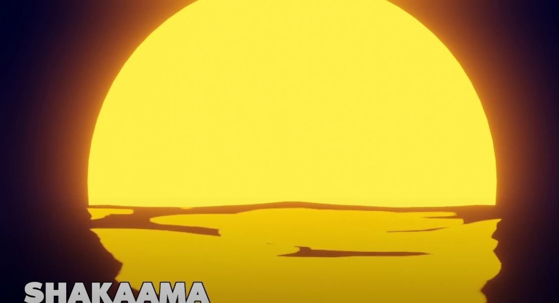 Retro 80s Style Sunset Animation Free 3D model_3