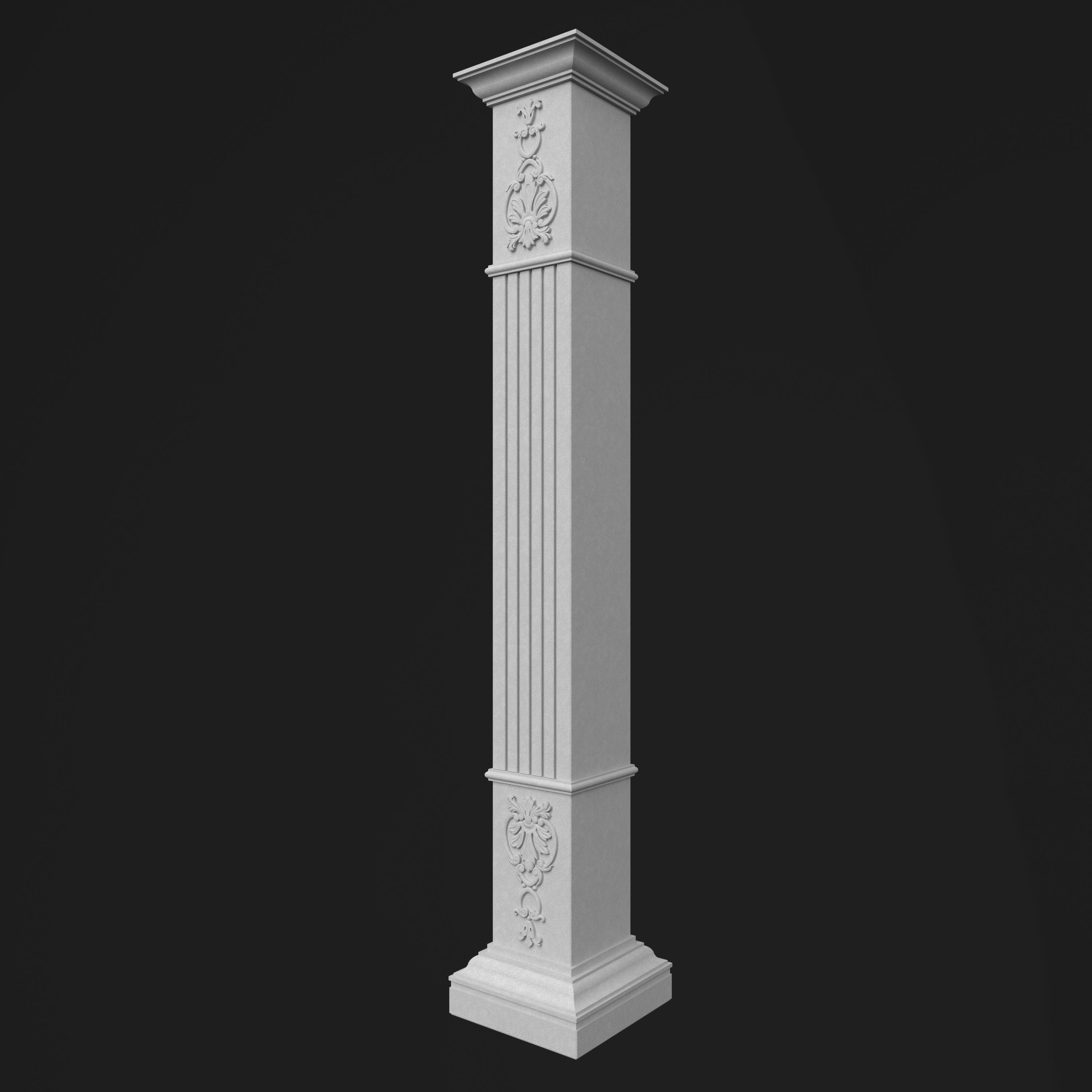 Column Decorative 9 3D model_8