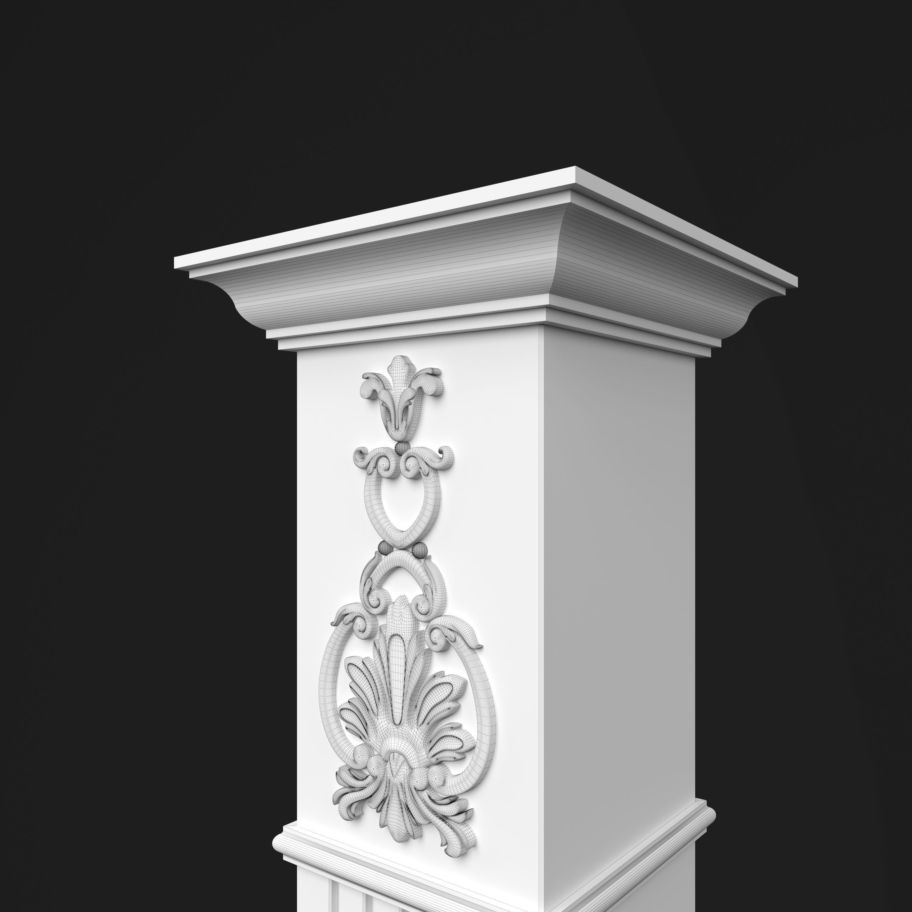 Column Decorative 9 3D model_11