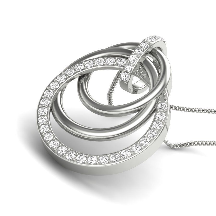 Women pendant 3dm stl render detail 3D print model_5