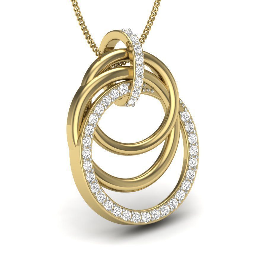 Women pendant 3dm stl render detail 3D print model_8