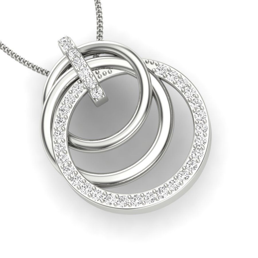 Women pendant 3dm stl render detail 3D print model_3