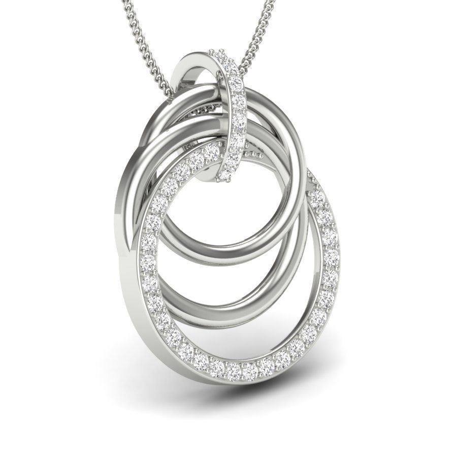 Women pendant 3dm stl render detail 3D print model_17