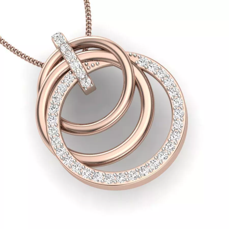 Women pendant 3dm stl render detail 3D print model_0