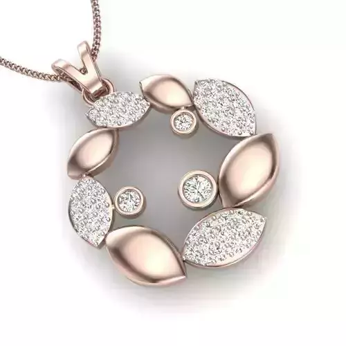 diamond pendant for women  3D print model