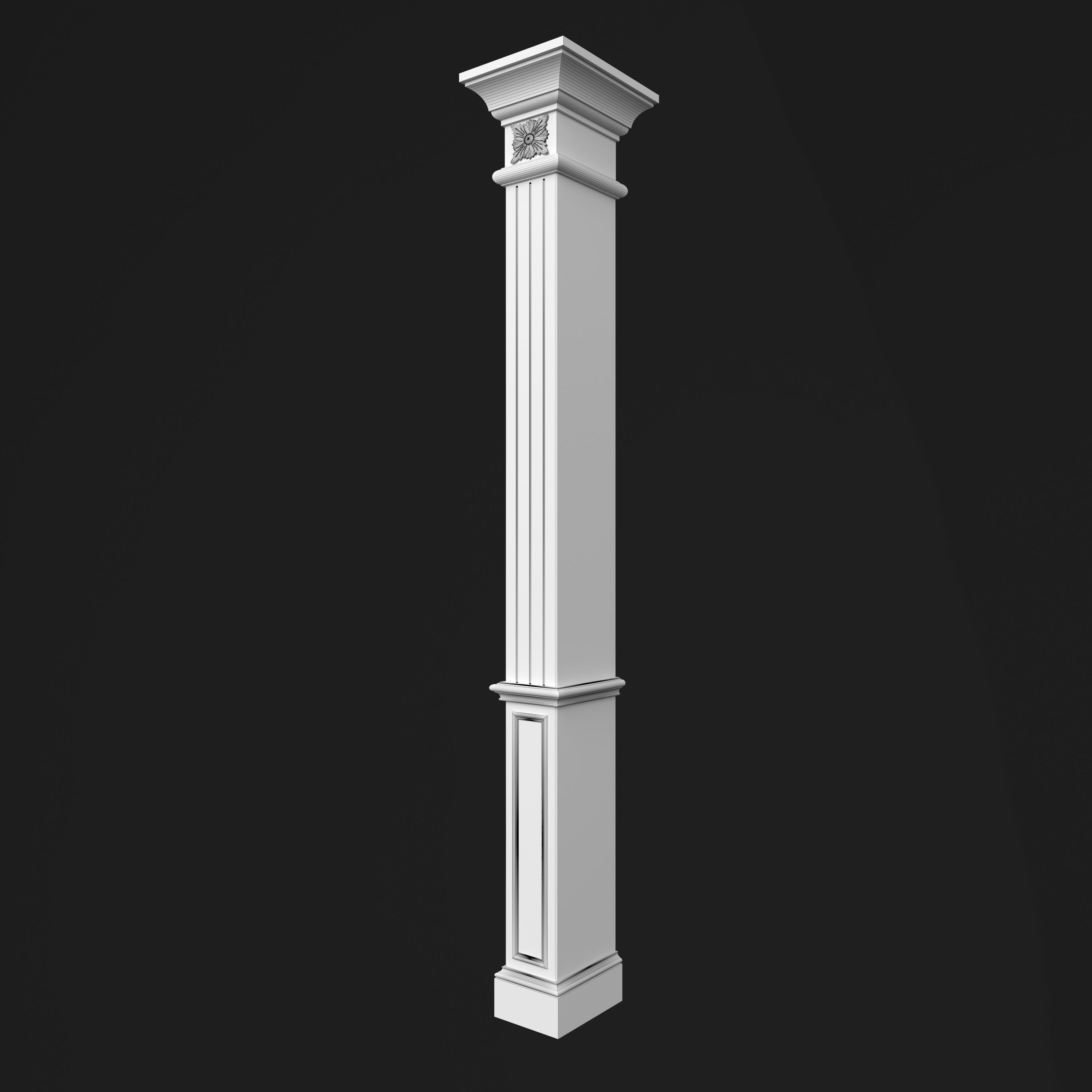 Column Decorative 11 3D model_9