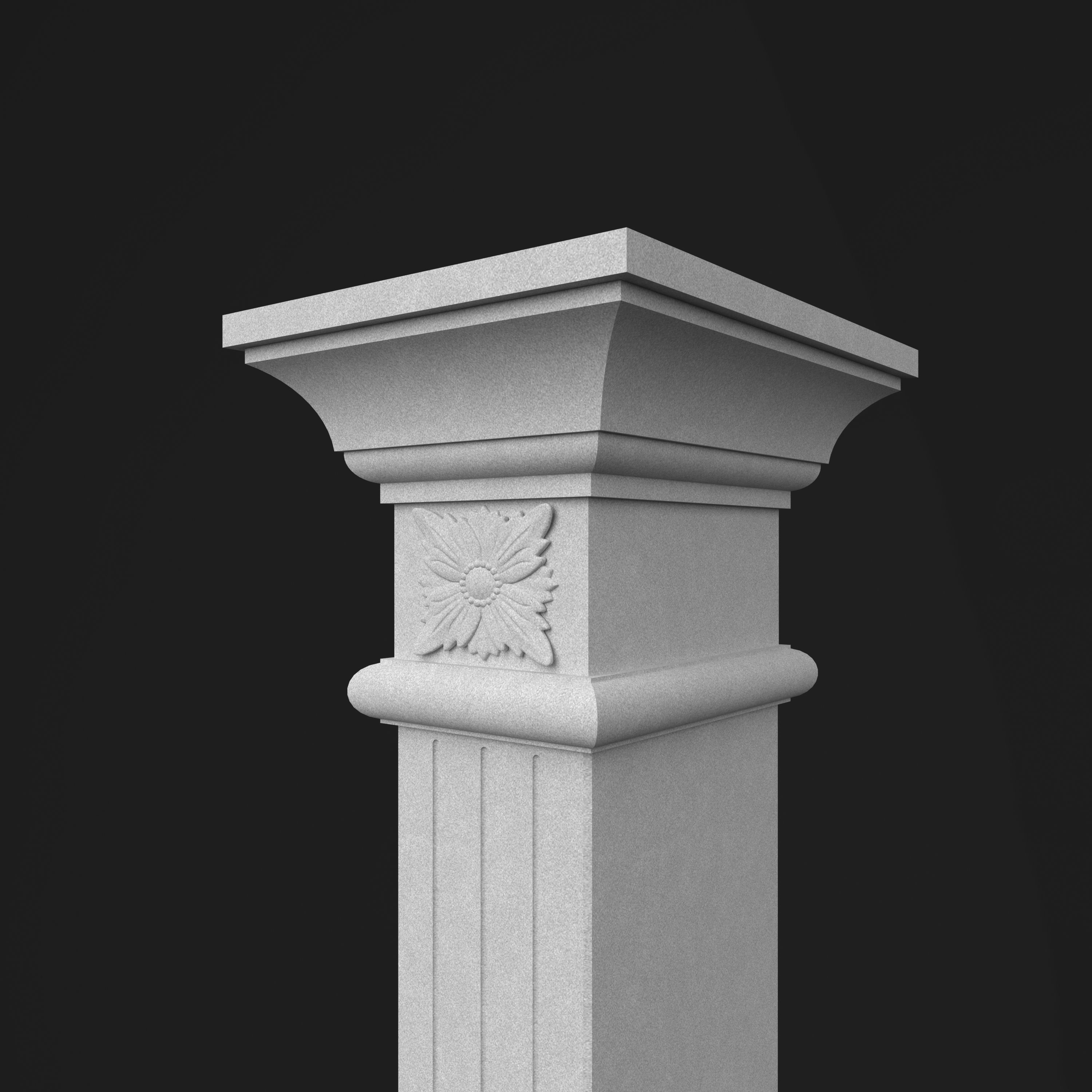 Column Decorative 11 3D model_10