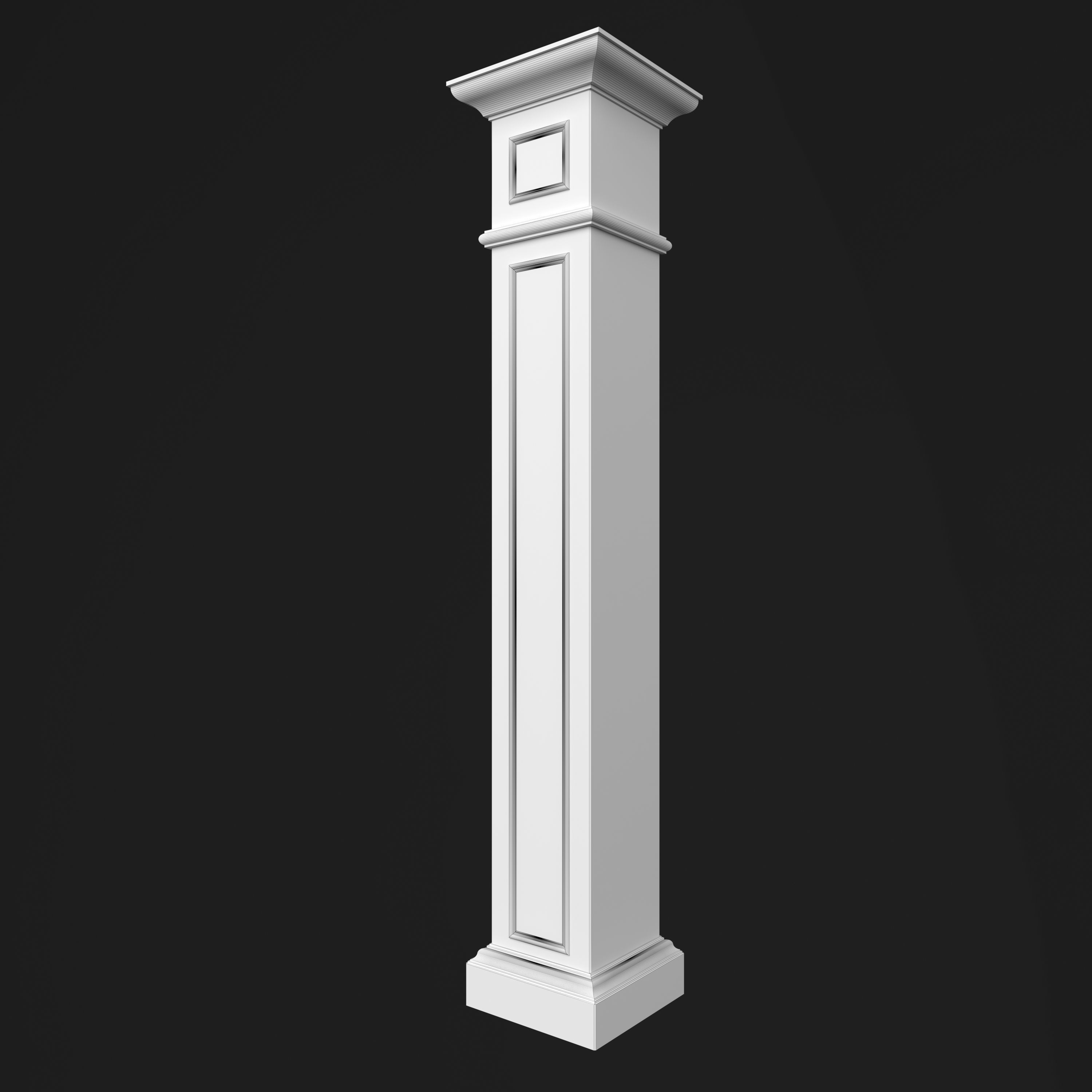 Column Decorative 15 3D model_9