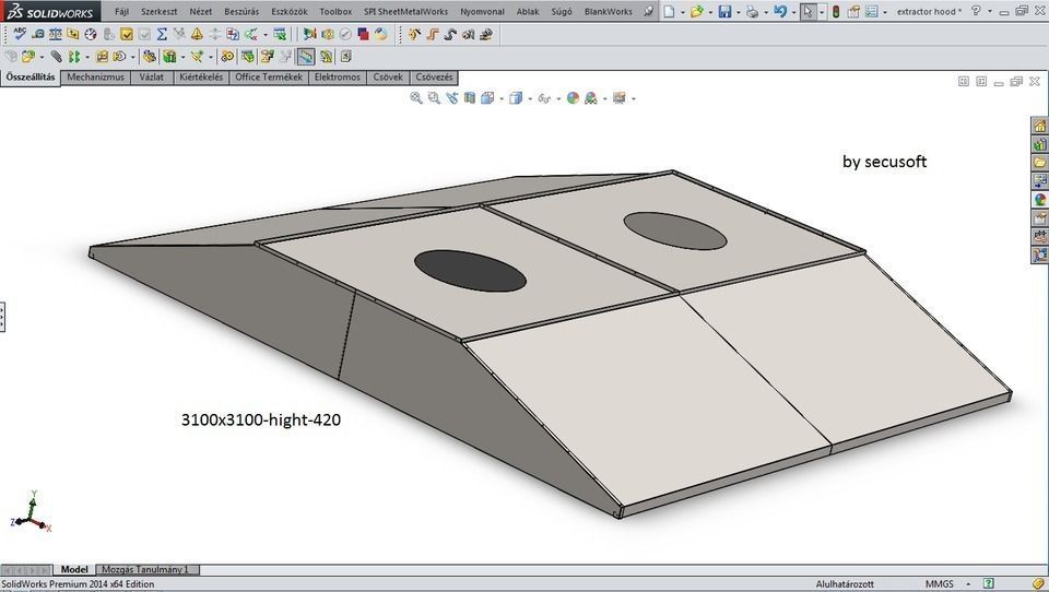 extractor hood Free 3D model_2