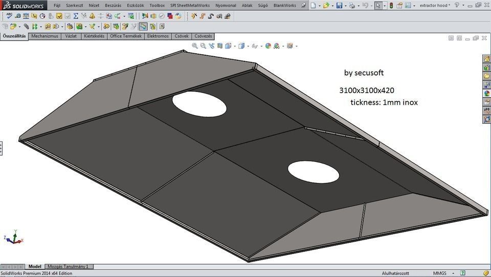 extractor hood Free 3D model_1
