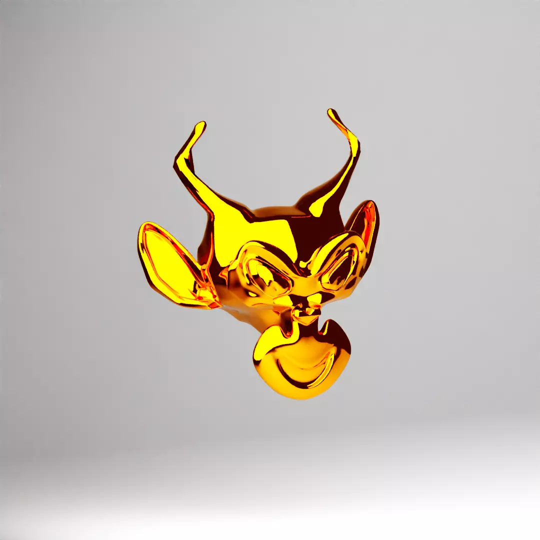 Monkey NFT Free low-poly 3D model_0