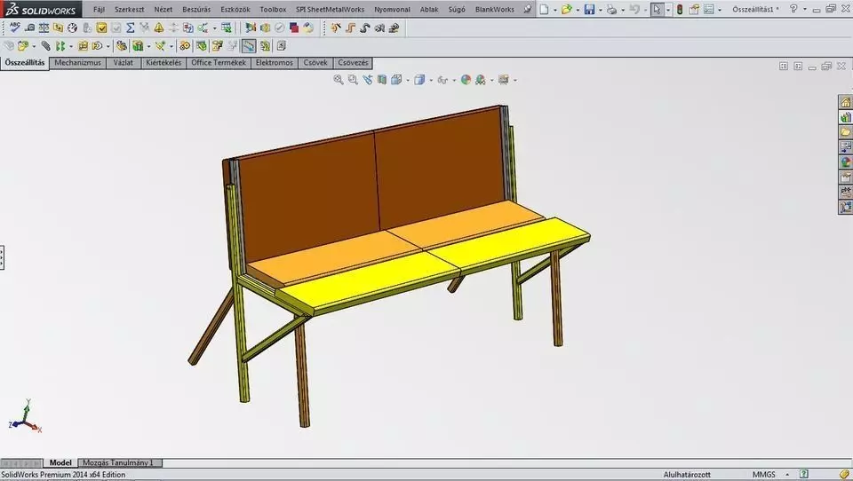 flexible picnic table 1 Free 3D model