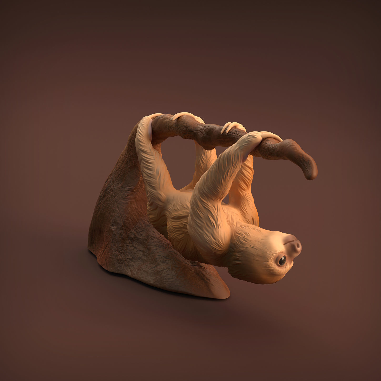 Baby Sloth for 3D Printing 3D print model_7