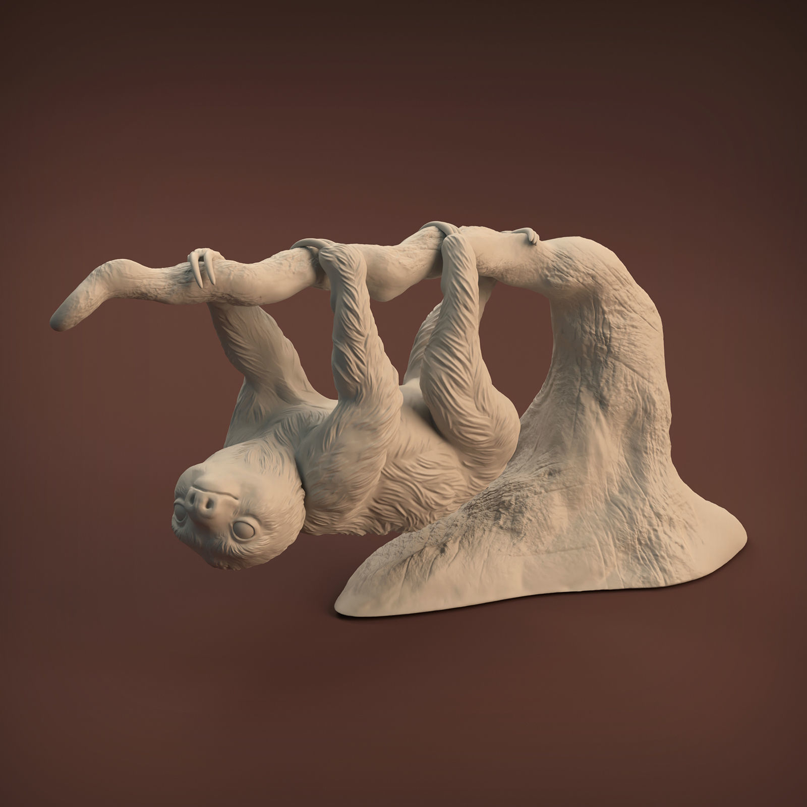 Baby Sloth for 3D Printing 3D print model_12