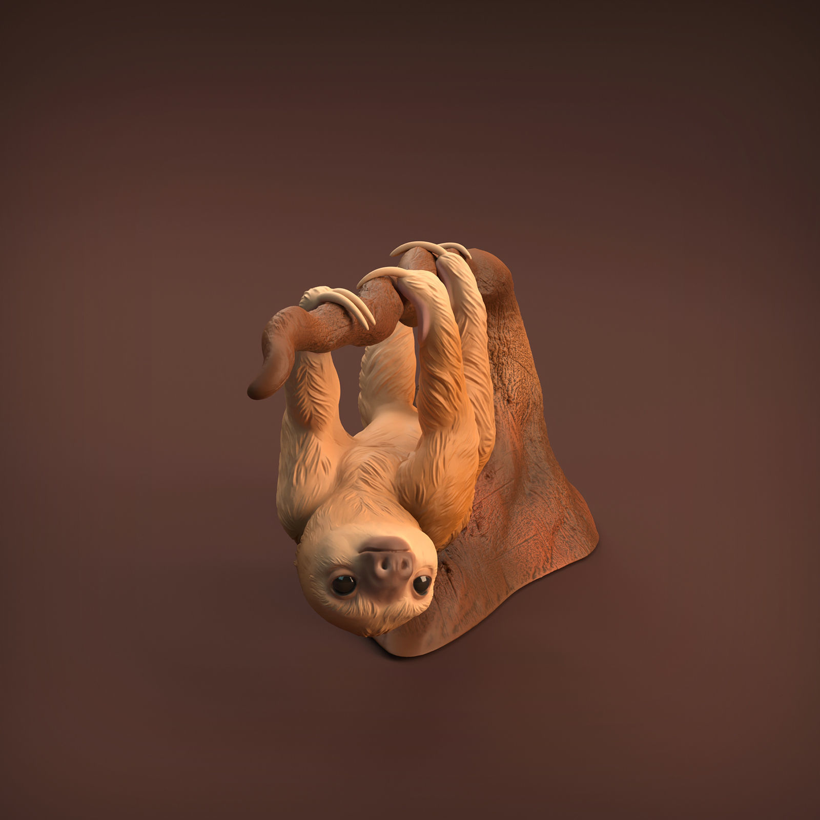 Baby Sloth for 3D Printing 3D print model_6
