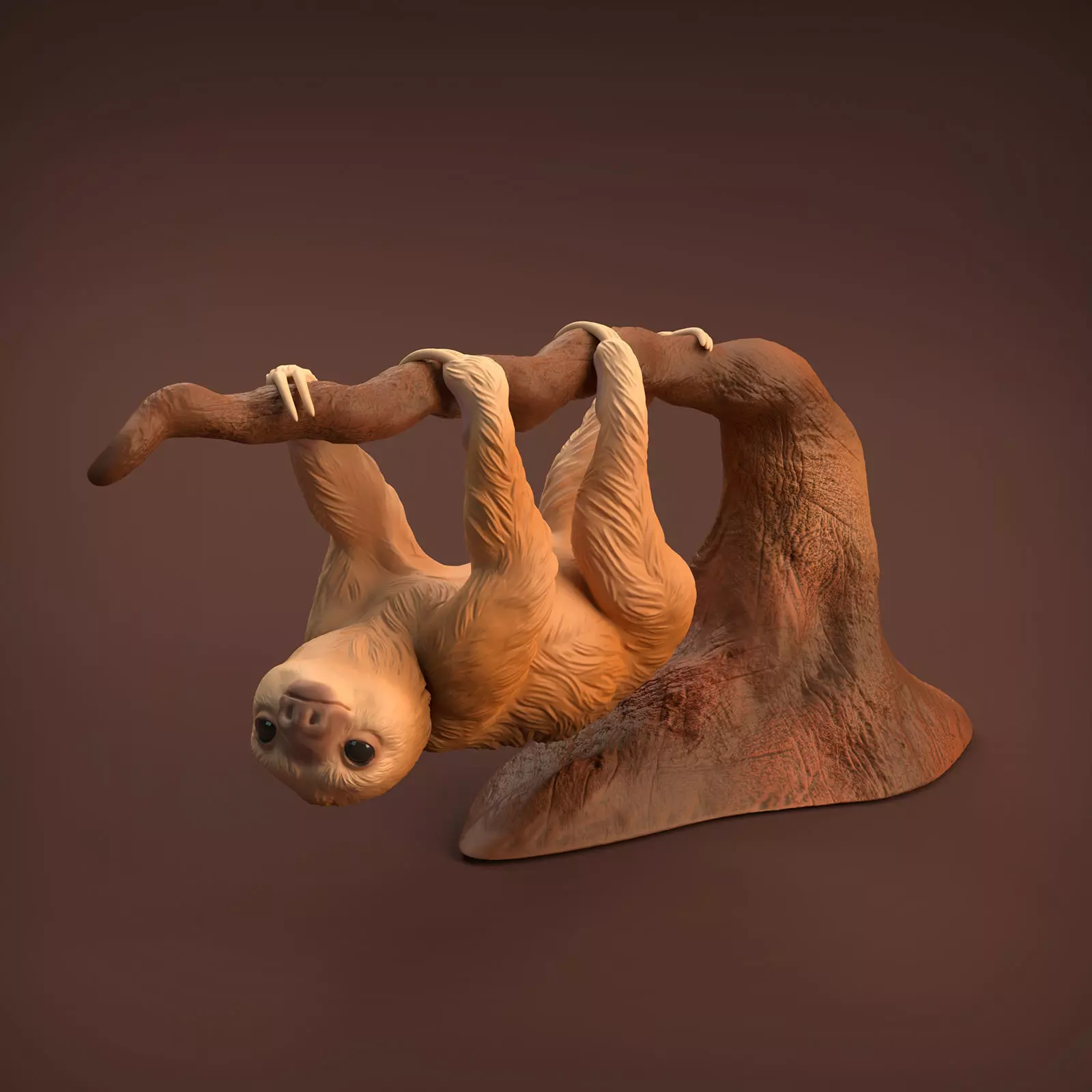 Baby Sloth for 3D Printing 3D print model_0
