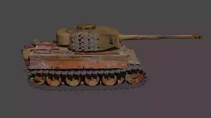  tiger 1 basic rendered 3d model  3D model